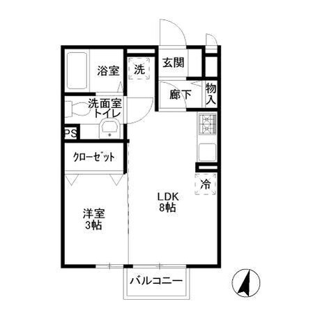 ハイデルベーレ　B棟の物件間取画像